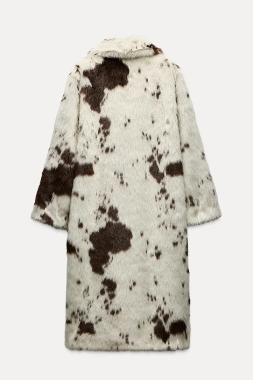 ABRIGO EFECTO PELO ESTAMPADO ANIMAL ZW COLLECTION