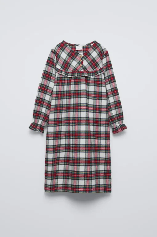 6-14 AÑOS/ CAMISÓN FRANELA CUADROS
