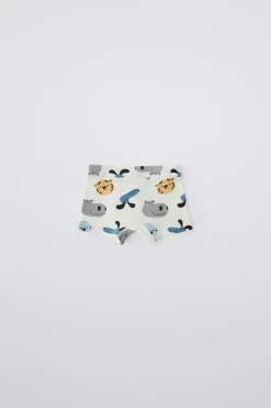 3-6 AÑOS/ PACK DE CINCO BOXERS ANIMALES