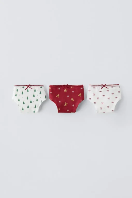 6-14 AÑOS/ PACK TRES BRAGUITAS ESTAMPADO