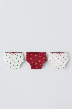 6-14 AÑOS/ PACK TRES BRAGUITAS ESTAMPADO