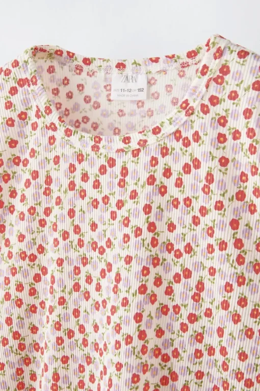6-14 AÑOS/ PIJAMA ESTAMPADO FLORES