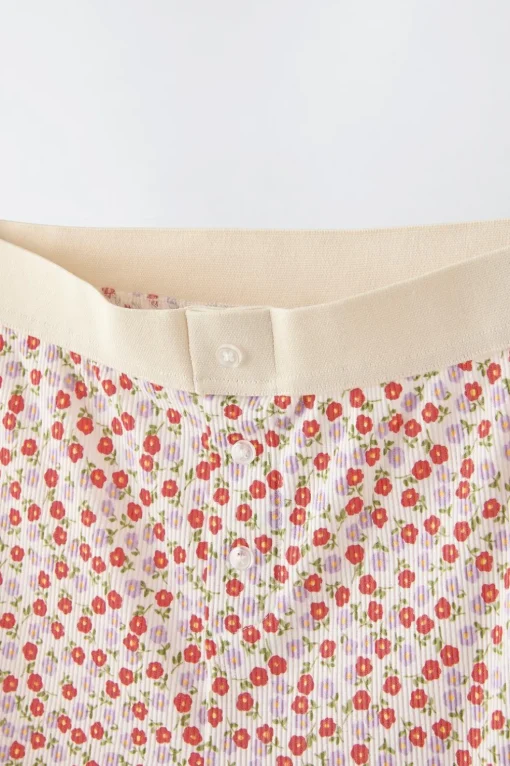 6-14 AÑOS/ PIJAMA ESTAMPADO FLORES