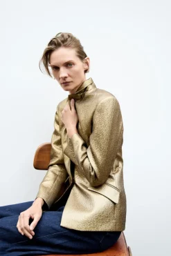 BLAZER METALIZADA ZW COLLECTION