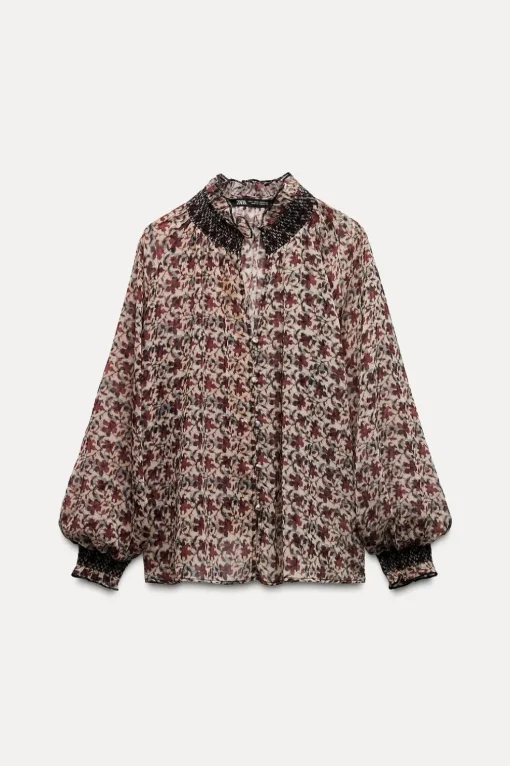 BLUSA ESTAMPADA NIDO DE ABEJA