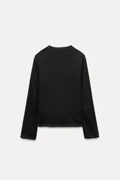 BLUSA PESPUNTES LAZADAS ZW COLLECTION
