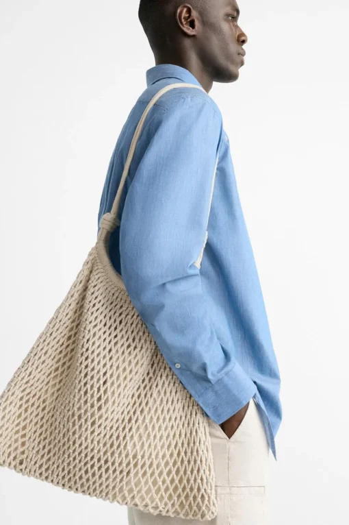 BOLSO SHOPPER MACRAMÉ