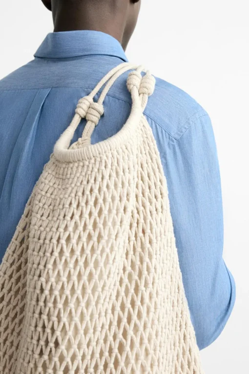 BOLSO SHOPPER MACRAMÉ