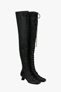 BOTA TACÓN ACORDONADA PIEL X STEFANO PILATI