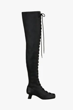 BOTA TACÓN ACORDONADA PIEL X STEFANO PILATI