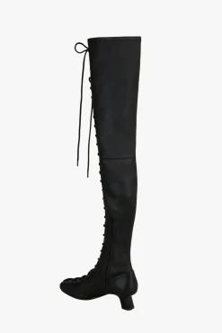 BOTA TACÓN ACORDONADA PIEL X STEFANO PILATI