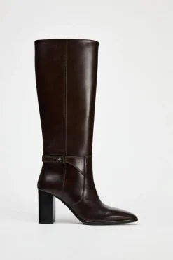 BOTA TACÓN HEBILLA PIEL