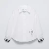 CAMISA BORDADO PUÑO RIB