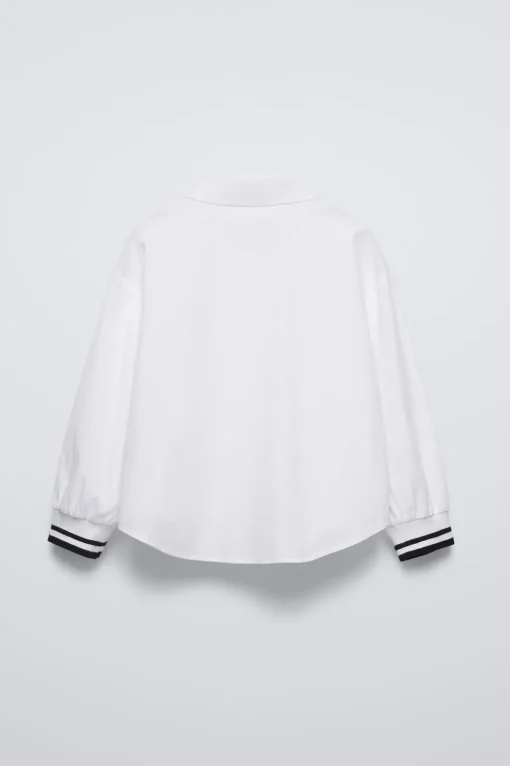 CAMISA BORDADO PUÑO RIB