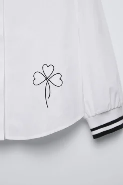 CAMISA BORDADO PUÑO RIB