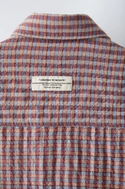 CAMISA CUADRADITOS SEERSUCKER