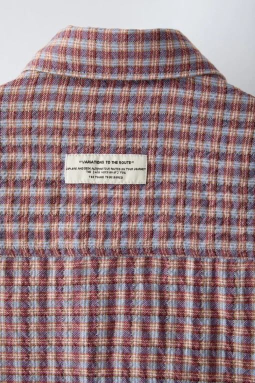 CAMISA CUADRADITOS SEERSUCKER