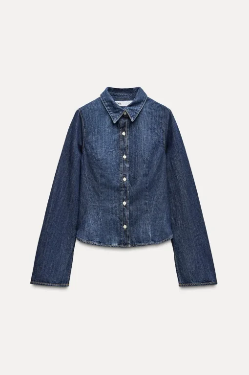 CAMISA DENIM TRF