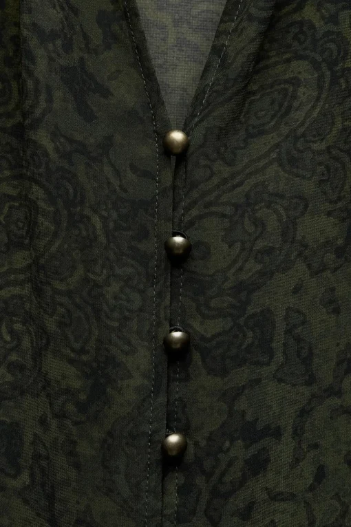 CAMISA ESTAMPADA VIVO TERCIOPELO
