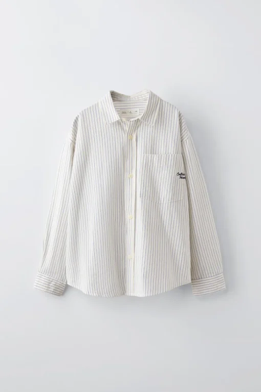 CAMISA RAYAS BORDADO