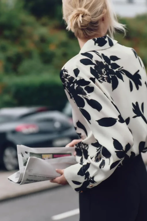 CAMISA SATINADA ESTAMPADA