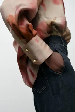 CAMISA SATINADA ESTAMPADO TIE DYE