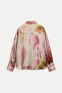 CAMISA SATINADA ESTAMPADO TIE DYE