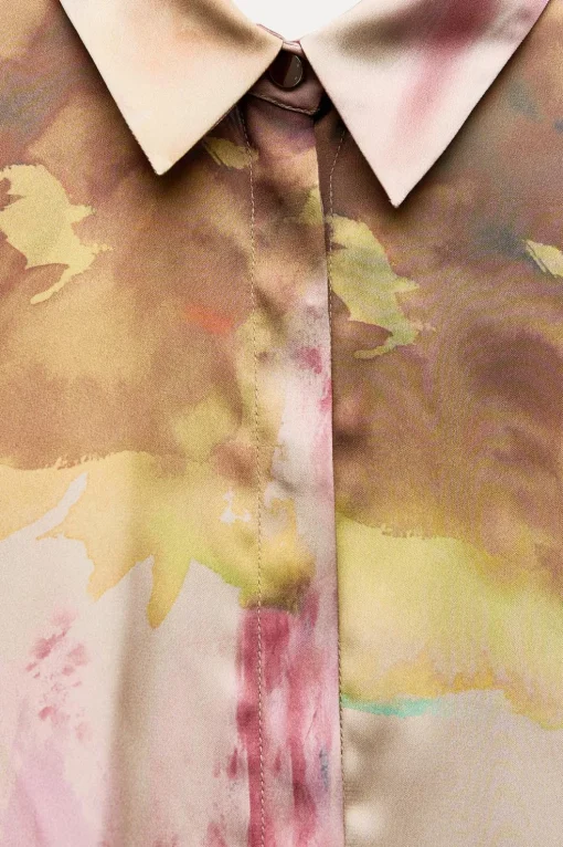 CAMISA SATINADA ESTAMPADO TIE DYE