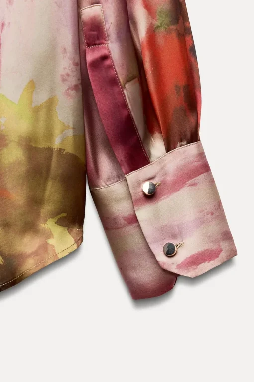 CAMISA SATINADA ESTAMPADO TIE DYE