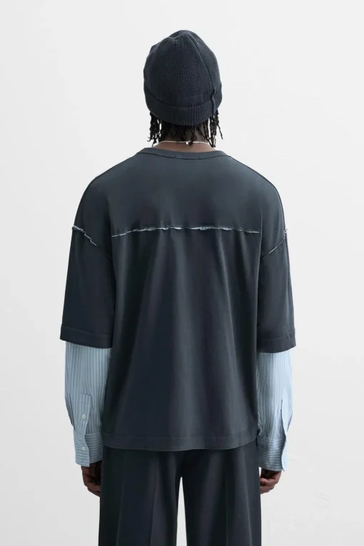 CAMISETA MANGA COMBINADA