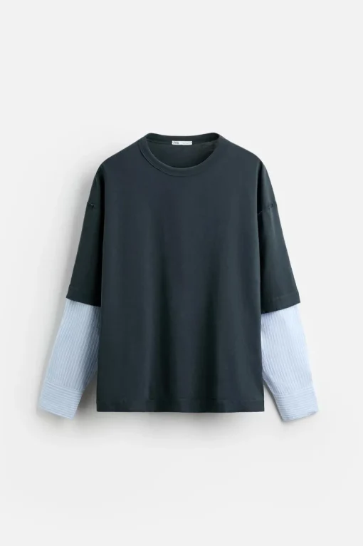 CAMISETA MANGA COMBINADA