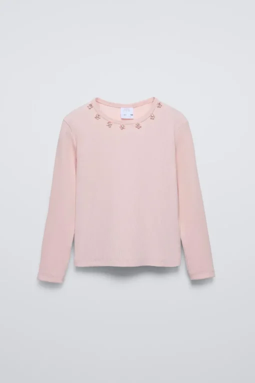 CAMISETA RIB FLORES