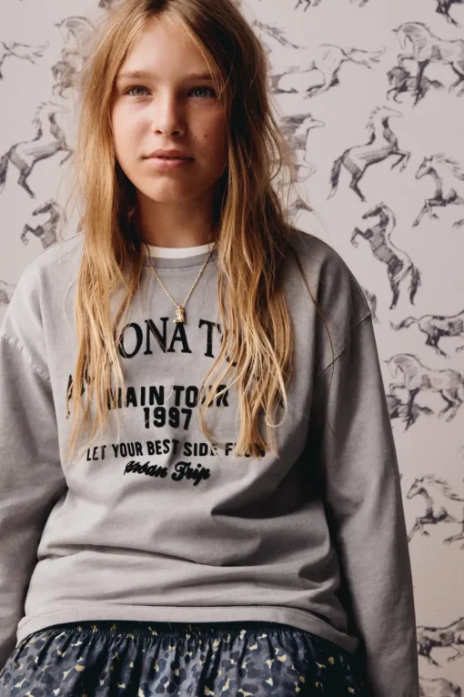 CAMISETA TEXTO FLOCK