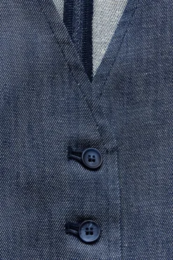 CHALECO MINIMAL DENIM ZW COLLECTION