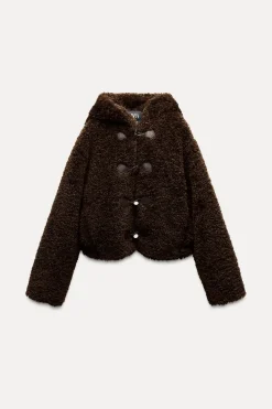 CHAQUETA EFECTO PELO ALAMARES