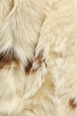 CHAQUETA EFECTO PELO ESTAMPADO ANIMAL