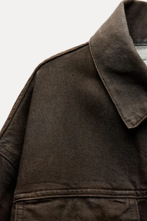 CHAQUETA OVERSIZE ENCERADA ZW COLLECTION