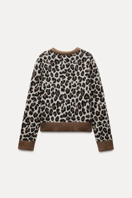 CHAQUETA PUNTO JACQUARD ANIMAL