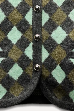 CHAQUETA PUNTO JACQUARD ROMBOS