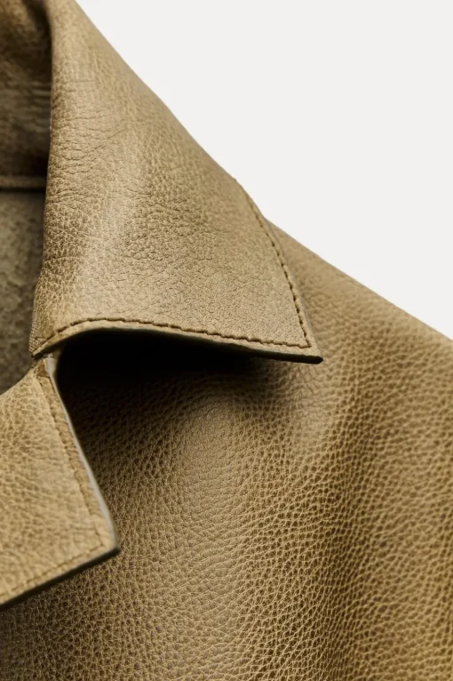 CHAQUETA RECTA PIEL 100% ZW COLLECTION