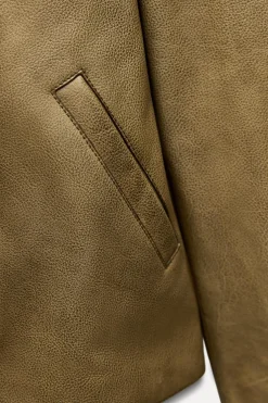 CHAQUETA RECTA PIEL 100% ZW COLLECTION