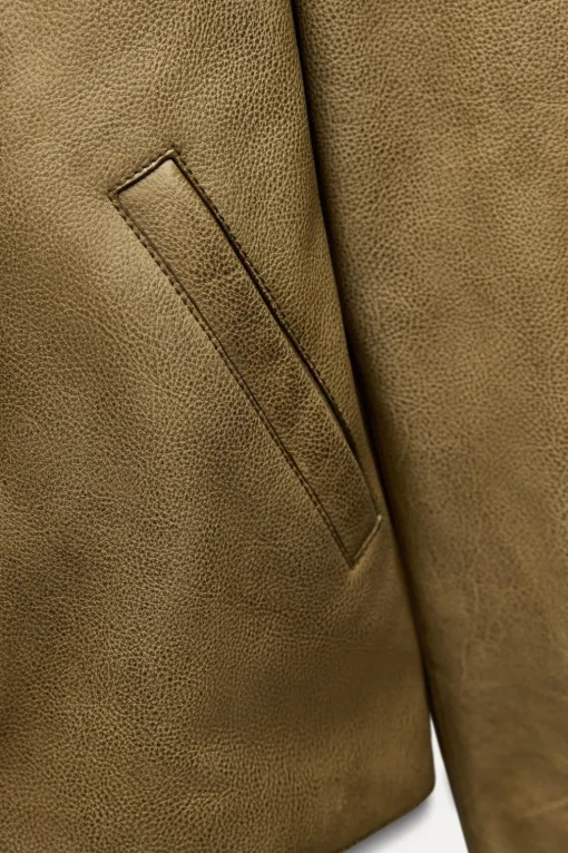 CHAQUETA RECTA PIEL 100% ZW COLLECTION