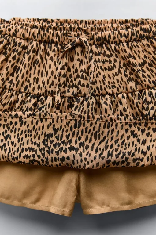 FALDA BERMUDA ANIMAL PRINT