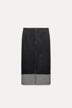 FALDA DENIM ABERTURA ZW COLLECTION
