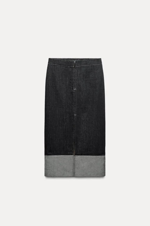 FALDA DENIM ABERTURA ZW COLLECTION