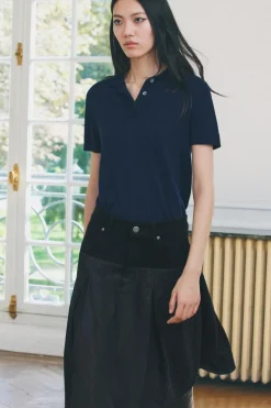 FALDA DENIM COMBINADA ZW COLLECTION