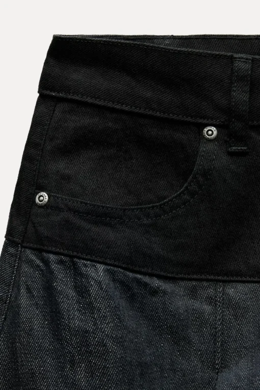 FALDA DENIM COMBINADA ZW COLLECTION