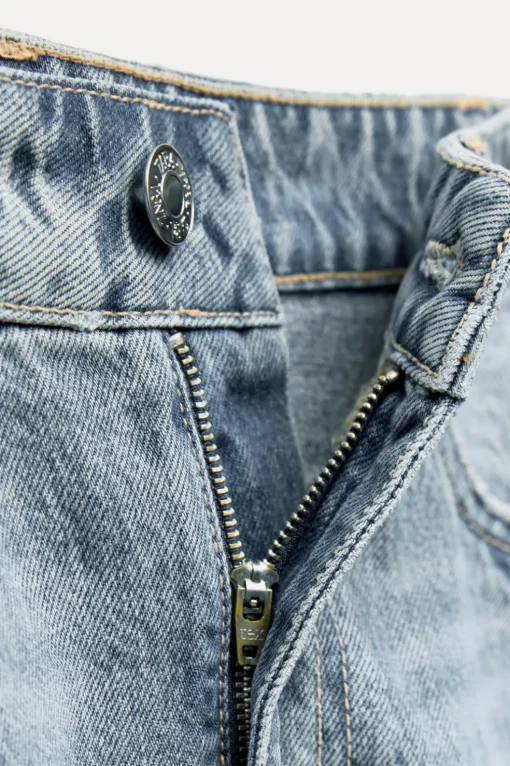 FALDA DENIM TRF TIRO MEDIO