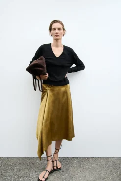 FALDA FLUIDA ASIMÉTRICA ZW COLLECTION