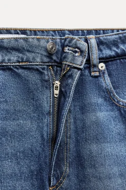 FALDA LARGA DENIM TRF TIRO MEDIO
